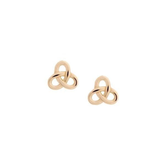 9CT R/G PLAIN CUT OUT CELTIC STUD