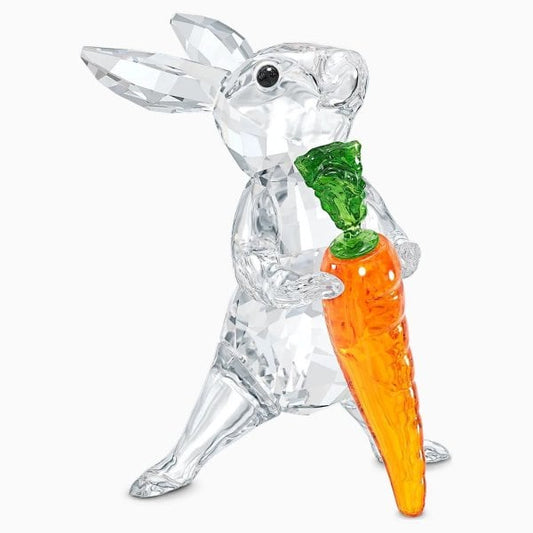 Peaceful Countryside Rabbit with Carrot Ornament