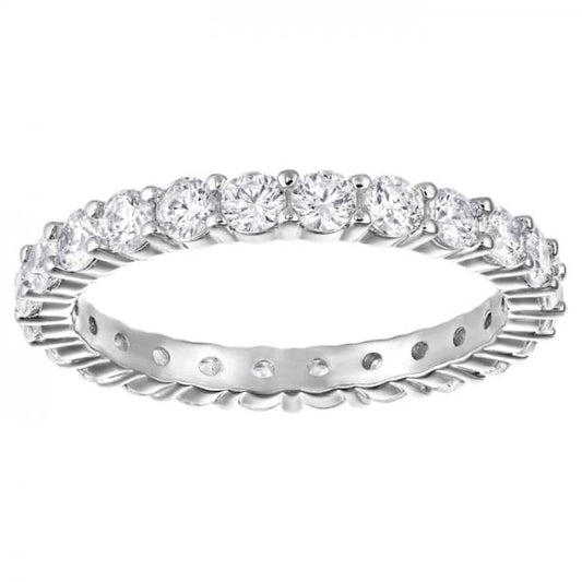 Vittore XL Ring, White, Rhodium plated SIZE 52