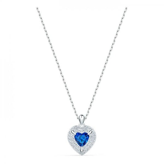Sapphire Crystal Heart Necklace