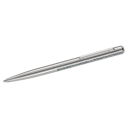Crystal Shimmer Ballpoint Pen, Silver Tone