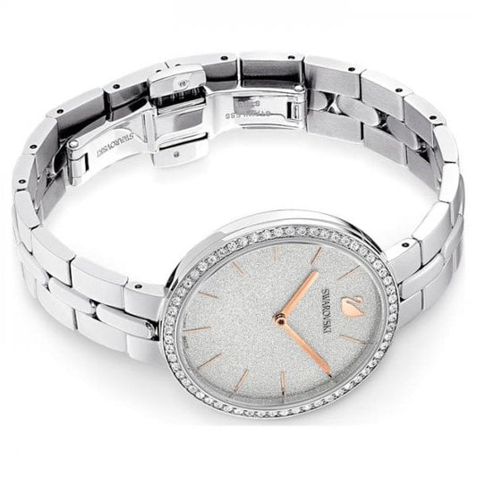 Ladies Cosmopolitan Watch, Metal Bracelet, White