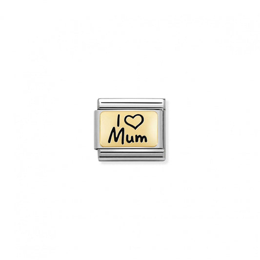Gold I Love Mum Charm