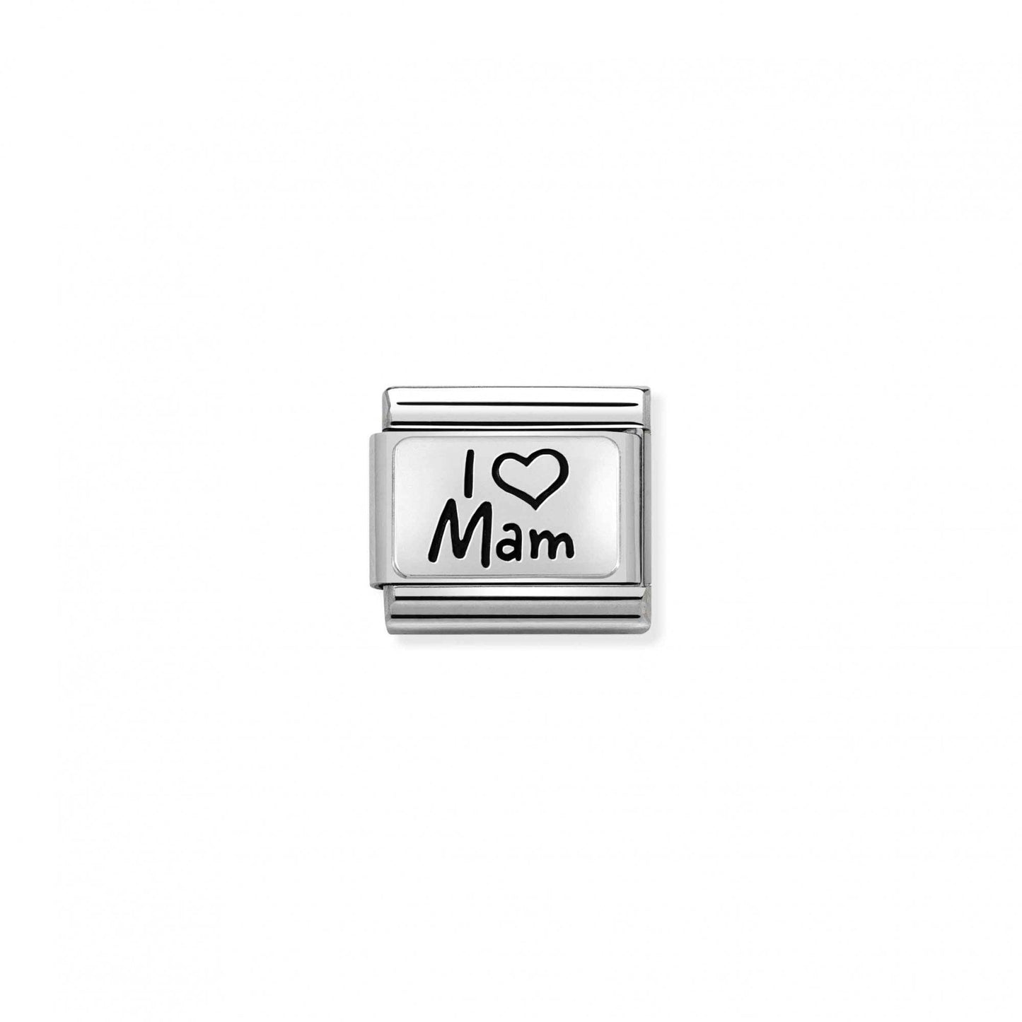 Classic Silver I Love Mam Charm