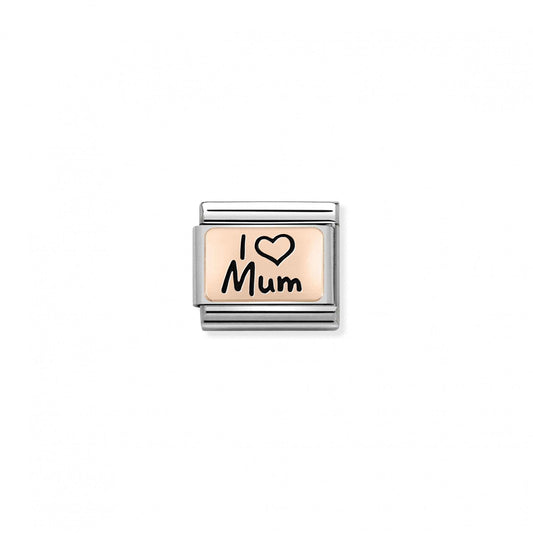 Classic Composable Limited Edition Rose Gold I Heart Mum Charm