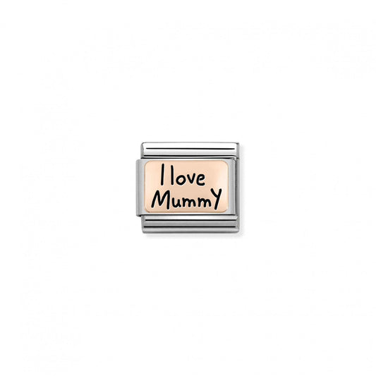 Rose Gold I Love Mummy Charm