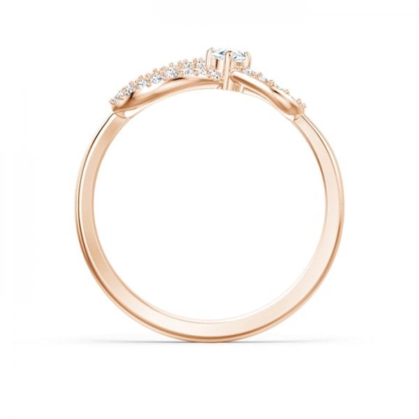 Swarovski Infinity Ring, White, SIZE 52