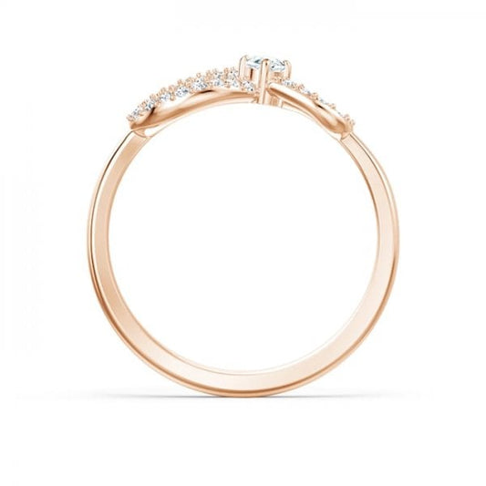 Swarovski Infinity Ring, White, SIZE 52