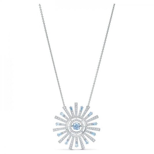 Sunshine Blue & White Crystal Necklace