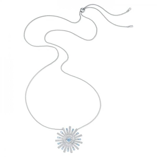 Sunshine Blue & White Crystal Necklace