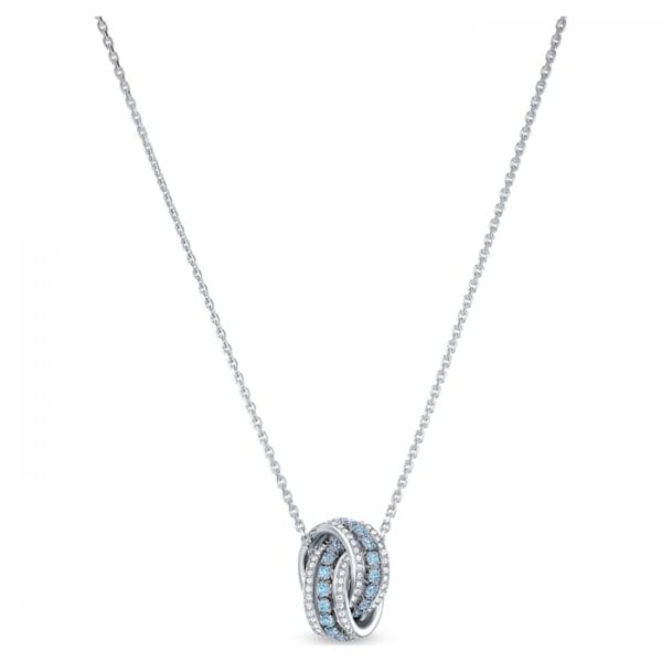 Further Blue & White Crystal Interlinked Necklace