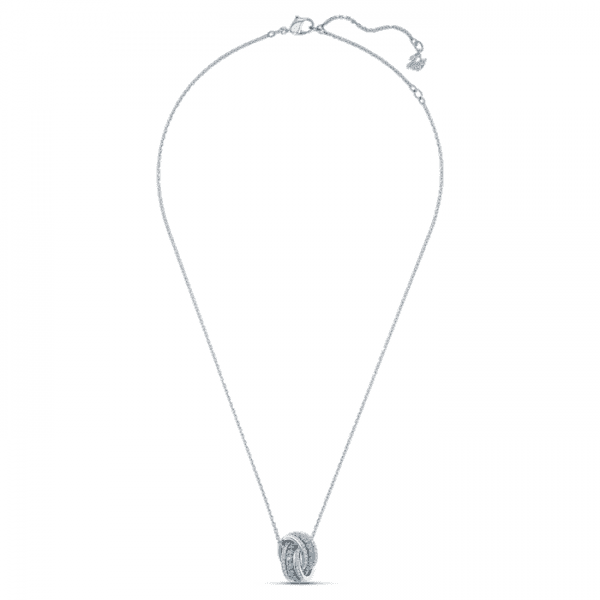 Further Blue & White Crystal Interlinked Necklace