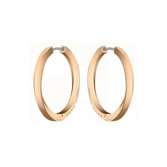 Women's Signature Rose Gold Hoop Earrings