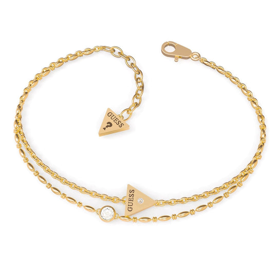 Women's Gold Tone Miniature Triangle Bracelet