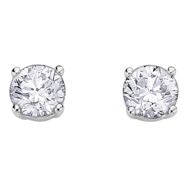18ct WG/PD .40ct Diamond Earrings