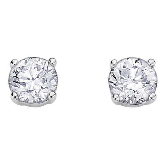 18ct WG/PD .40ct Diamond Earrings