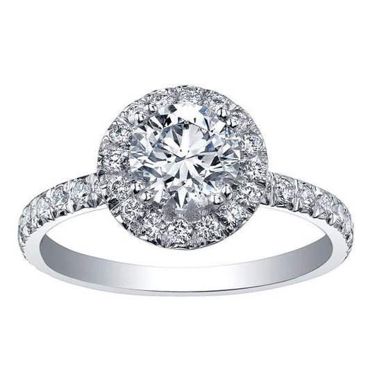 18CT WG/PD .40CT TW DIAMOND RING