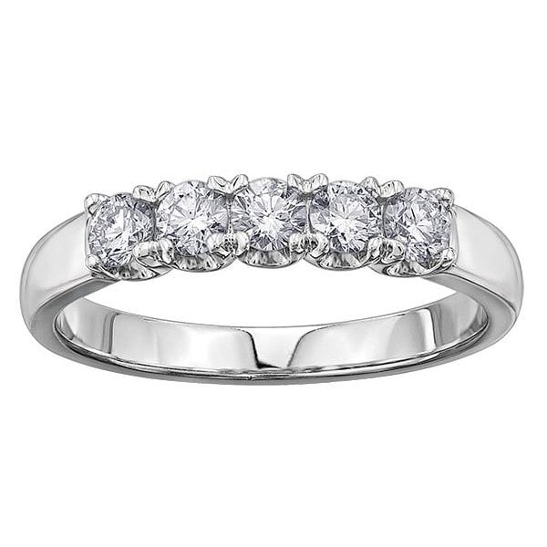 18CT WG/PD .33CT TW DIAMOND RING