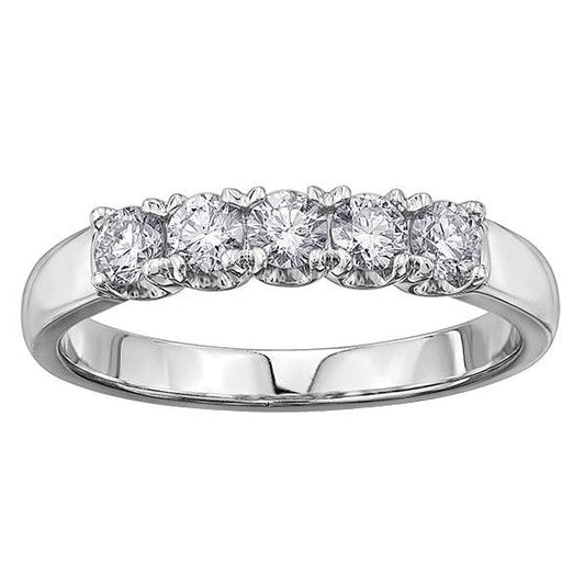 18CT WG/PD .33CT TW DIAMOND RING