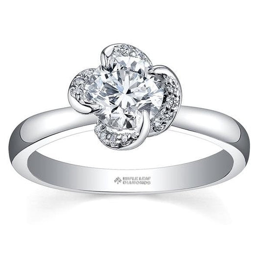 18CT WG/PD .50CT TW DIAMOND RING