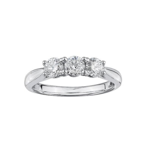 18CT WG/PD 1CT TW DIAMOND RING