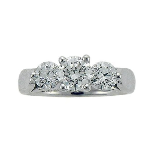 18CT WG/PD .33CT TW DIAMOND RING