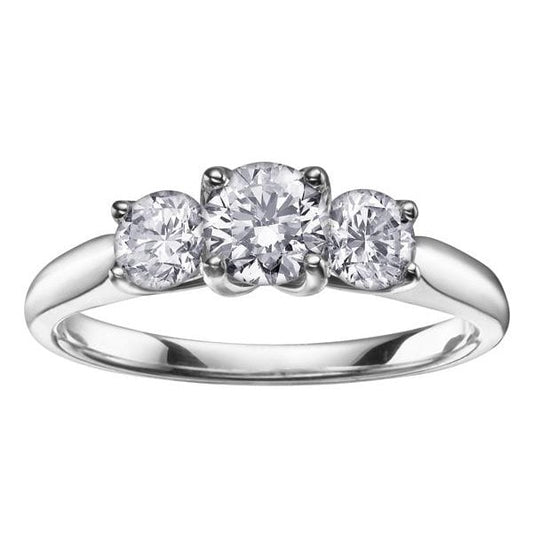 18CT WG/PD .75CT TW DIAMOND RING