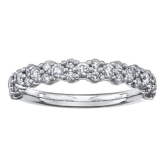 18CT WG/PD .42CT TW DIAMOND BAND