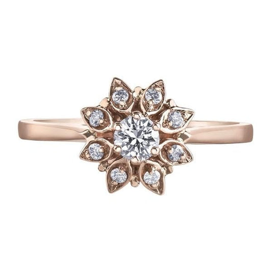 9CT RG .26CT TW DIAMOND RING