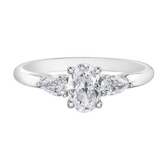 PL 950 RU .90CT TW DIAMOND RING