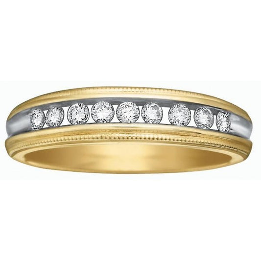 9CT YG .33CT TW DIAMOND RING