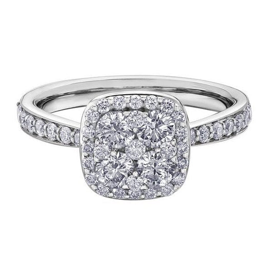 9CT WG .75CT TW DIAMOND RING