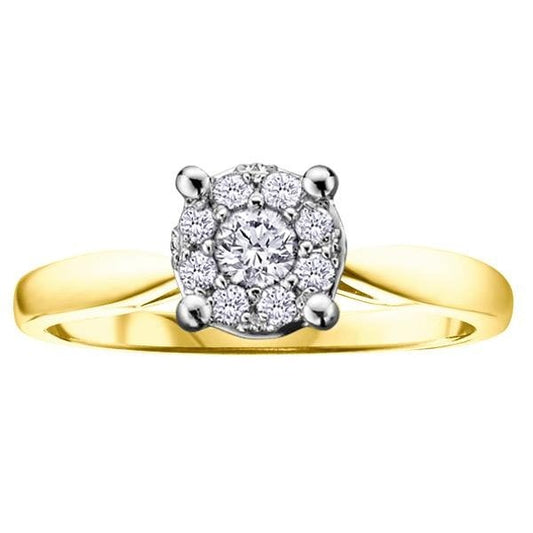 PL 950 RU .13CT TW DIAMOND RING