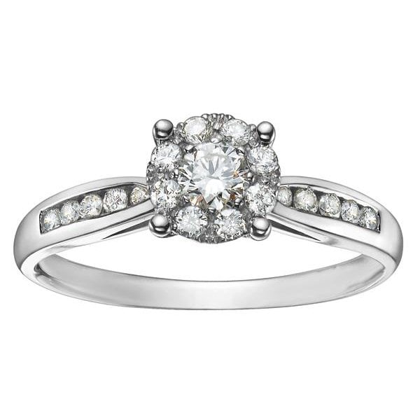 PLATINUM .65CT TW DIAMOND RING