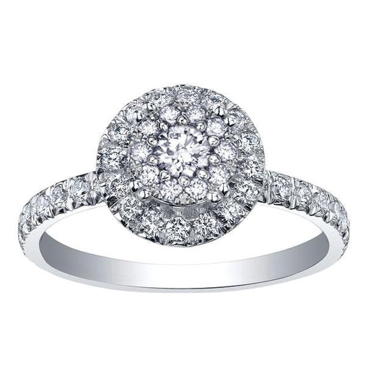 9/14CT WG .92CT TW DIAMOND RING