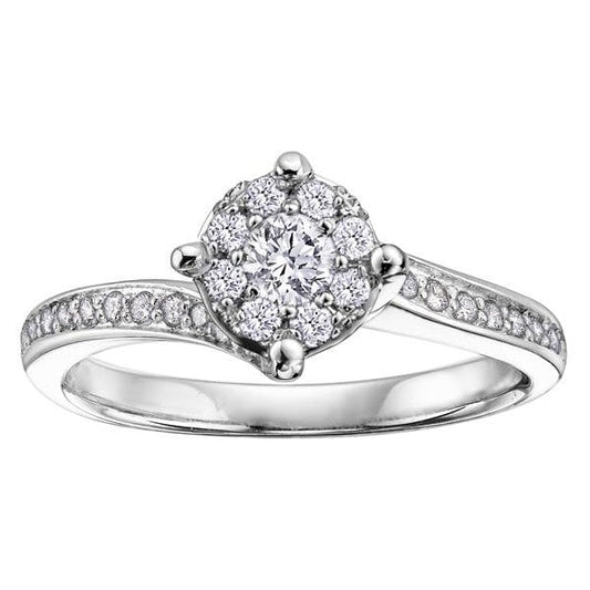 WG .41CT TW DIAMOND RING