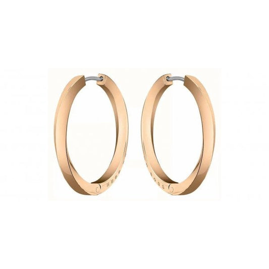 Women's Signature Rose Gold Hoop Earrings