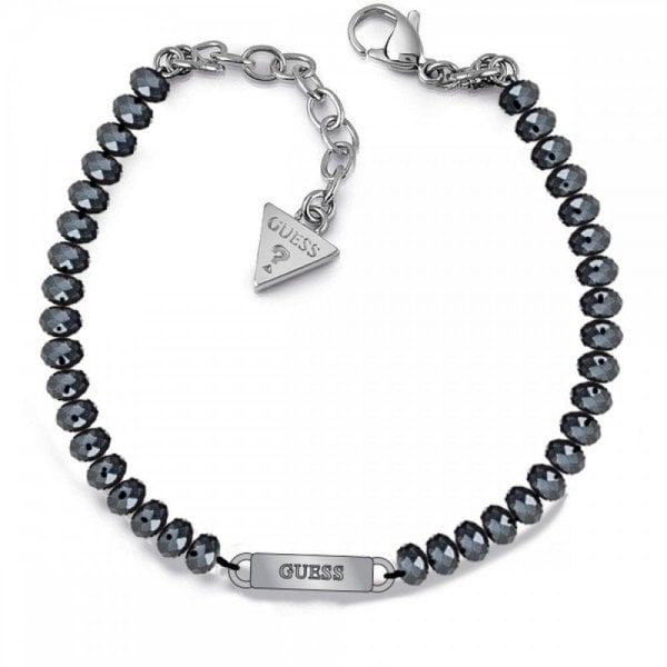 Uptown Chic Blue Bead Logo Bracelet