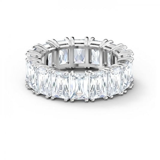 VITTORE WIDE RING, WHITE S60 (UK Size R)