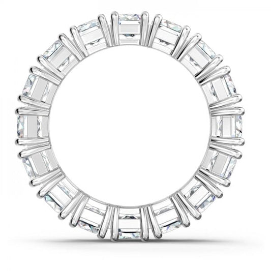 VITTORE WIDE RING, WHITE S60 (UK Size R)