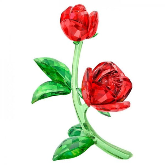 Red Rose Crystal Flowers