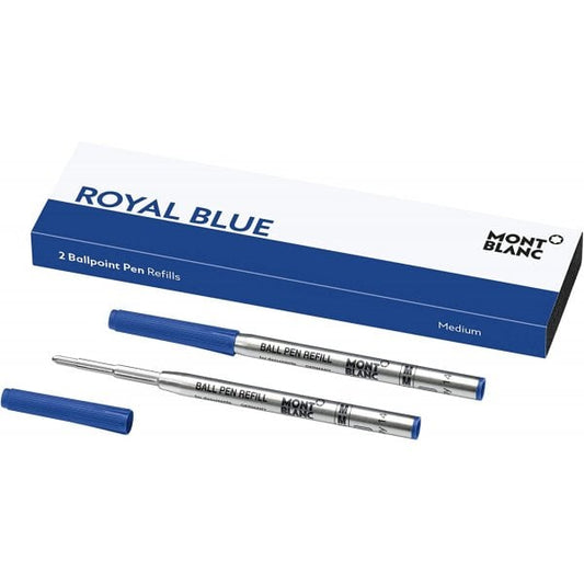 2 Ballpoint Pen Refills - Fine Royal Blue