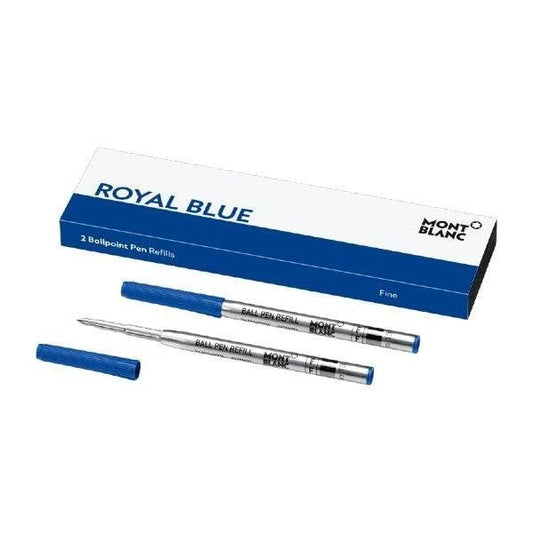 2 Ballpoint Pen Refills - Fine Royal Blue