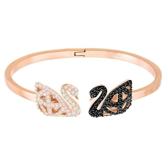 Facet Swan Bangle, Multi-coloured, Mixed metal