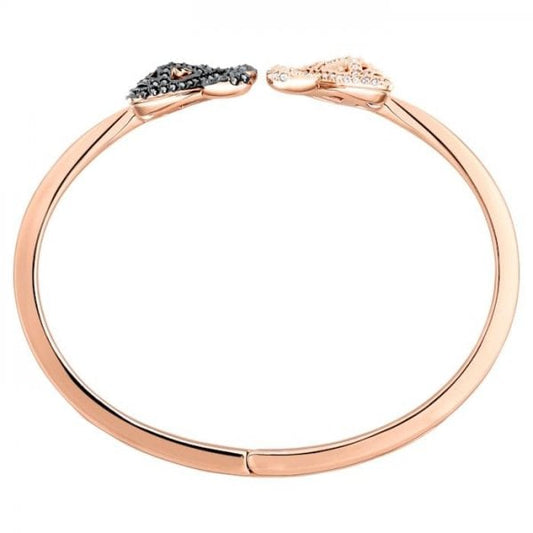Facet Swan Bangle, Multi-coloured, Mixed metal