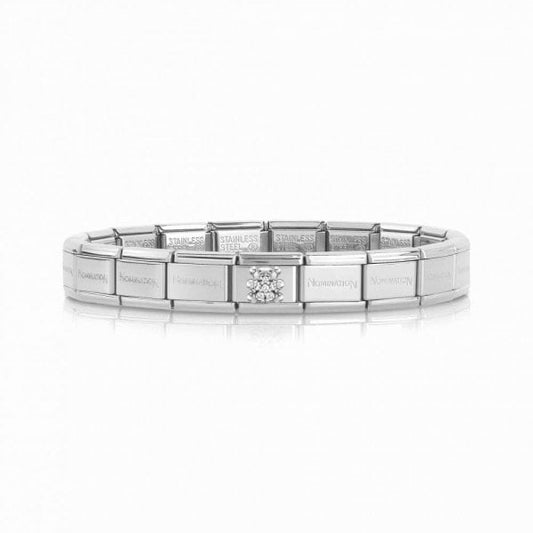 Silver White Teddy Bear Charm