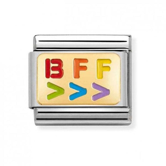 Gold BFF Right Arrows Charm