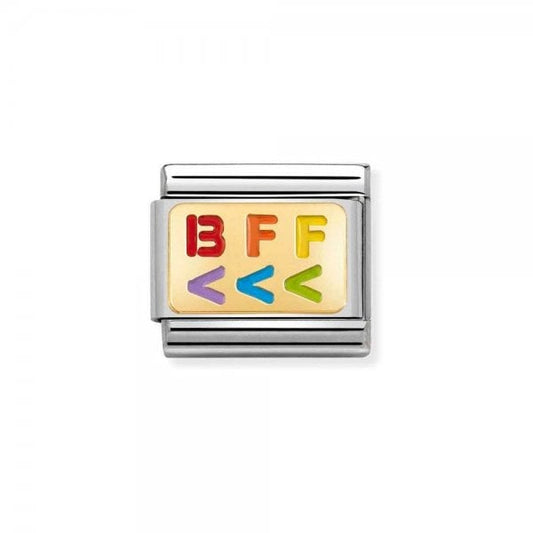 Gold BFF Left Arrows Charm
