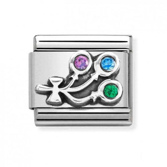Silver Balloons Charm