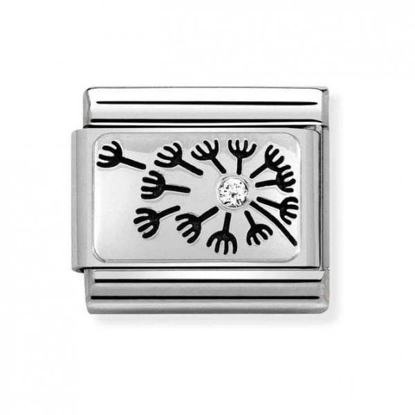 Silver Dandelion Charm